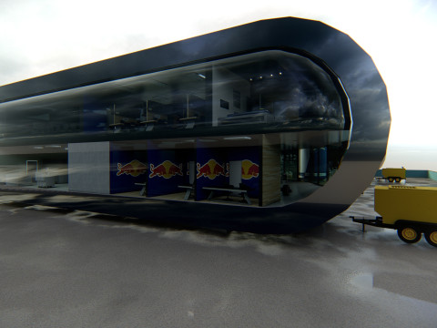 RB Formula1 Paddock Concept 3D Model