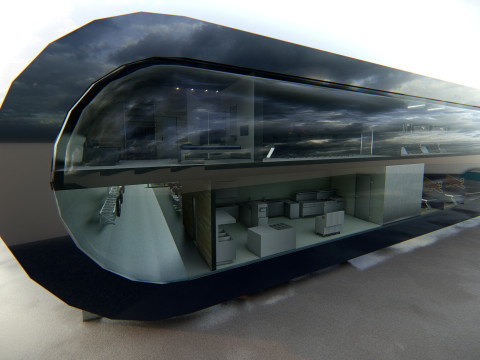 RB Formula1 Paddock Concept 3D Model