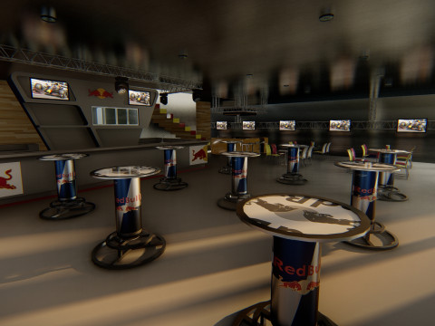 RB Formula1 Paddock Concept 3D Model