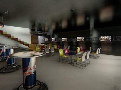 RB Formula1 Paddock Concept 3D Model