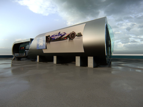 RB Formula1 Paddock Concept 3D Model