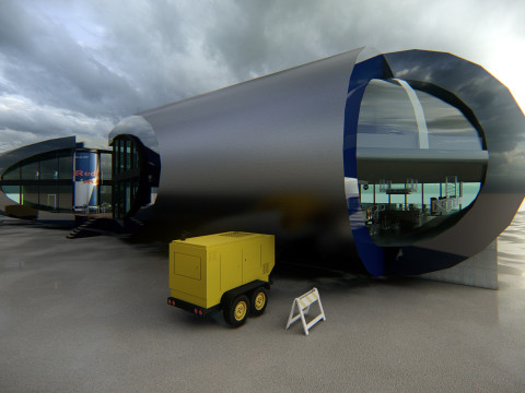 RB Formula1 Paddock Concept 3D Model