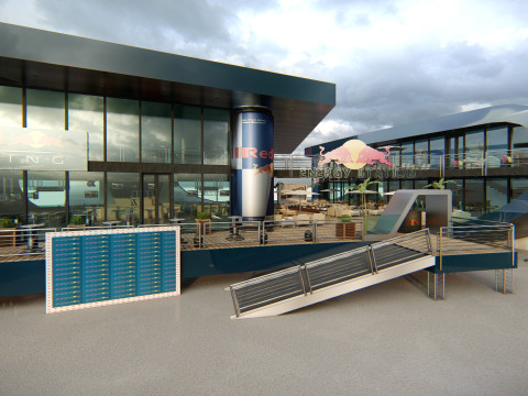 RB Formula1 Paddock Concept 3D Model