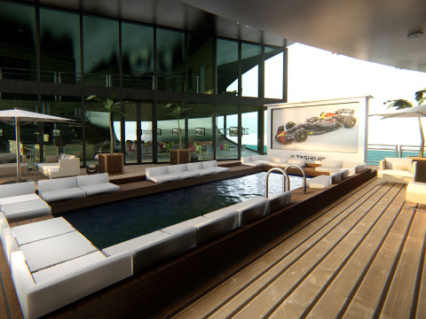 RB Formula1 Paddock Concept 3D Model