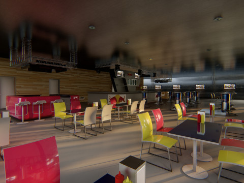 RB Formula1 Paddock Concept 3D Model