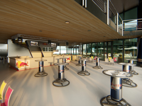 RB Formula1 Paddock Concept 3D Model