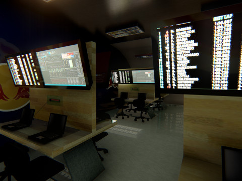 RB Formula1 Paddock Concept 3D Model