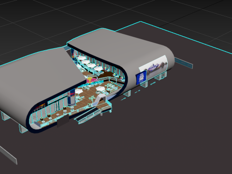 RB Formula1 Paddock Concept 3D Model