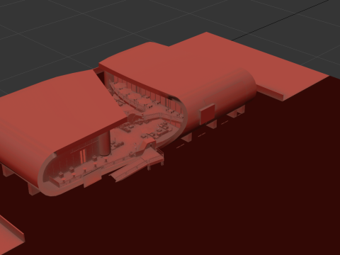 RB Formula1 Paddock Concept 3D Model