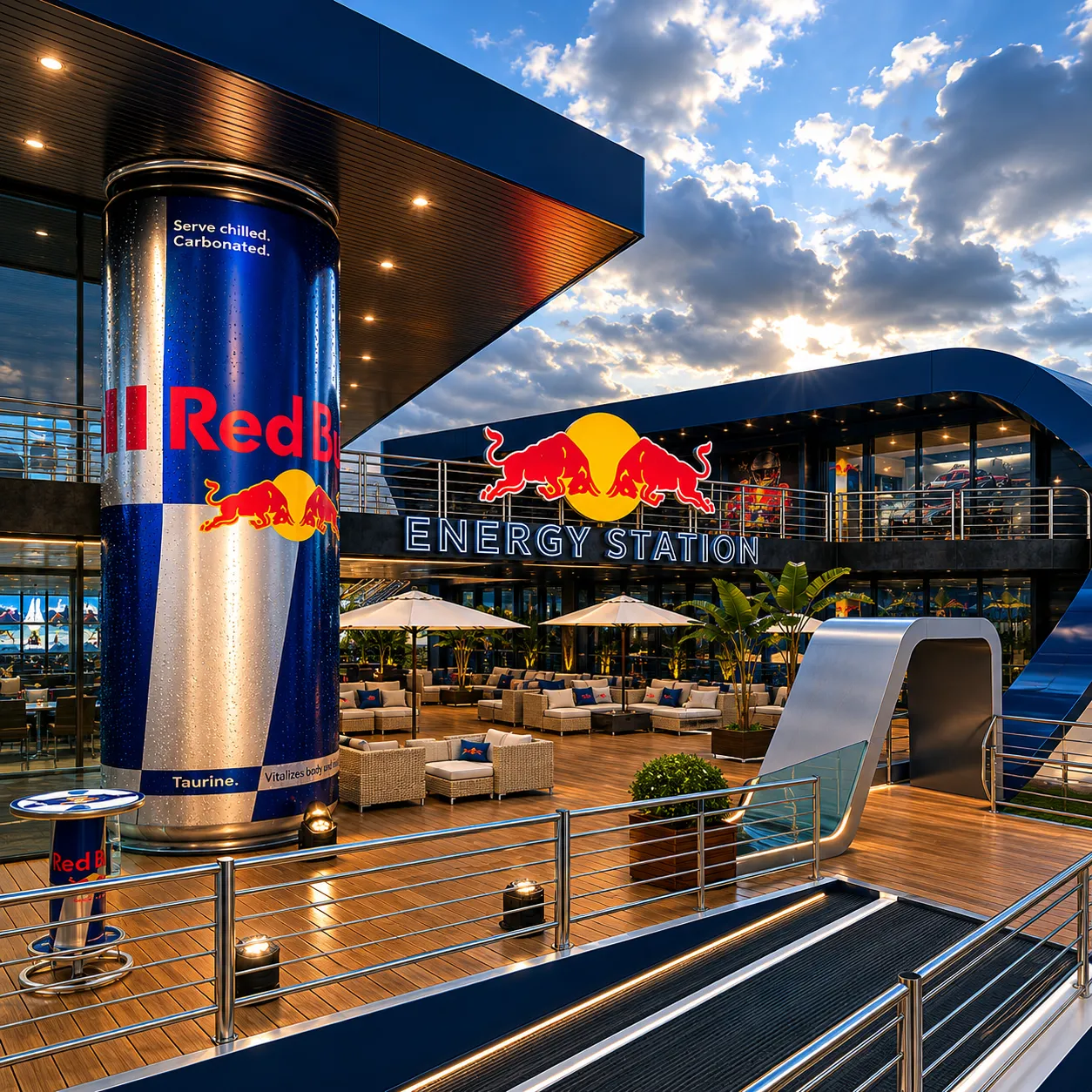RB Formula1 Paddock Concept 3D Model .c4d .max .obj .3ds .fbx .stl .blend