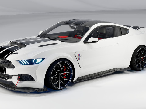 D Must ang GT Liberty Walk için İç Mekanlı Geniş Gövde 3D Model