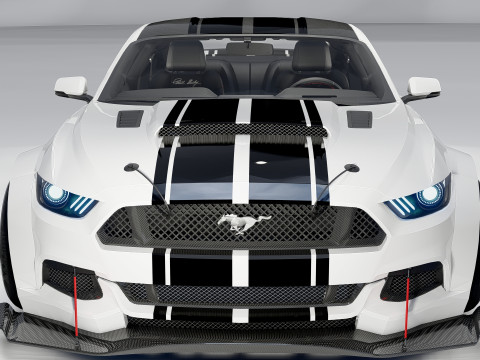 D Must ang GT Liberty Walk için İç Mekanlı Geniş Gövde 3D Model