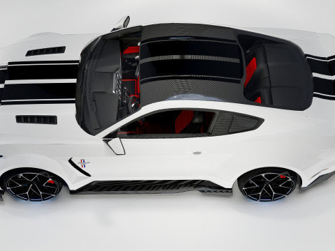 D Must ang GT Liberty Walk için İç Mekanlı Geniş Gövde 3D Model