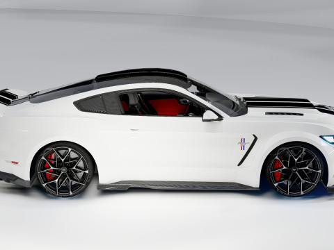 D Must ang GT Liberty Walk için İç Mekanlı Geniş Gövde 3D Model