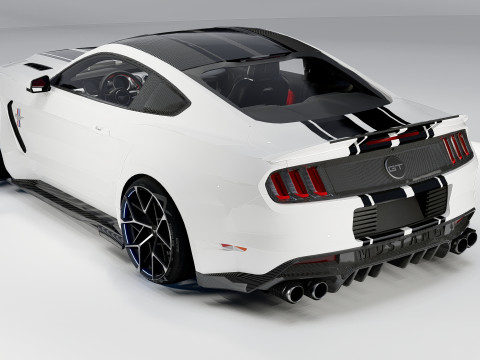 D Must ang GT Liberty Walk için İç Mekanlı Geniş Gövde 3D Model