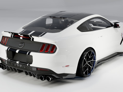 D Must ang GT Liberty Walk için İç Mekanlı Geniş Gövde 3D Model