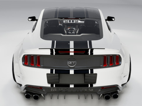 D Must ang GT Liberty Walk için İç Mekanlı Geniş Gövde 3D Model