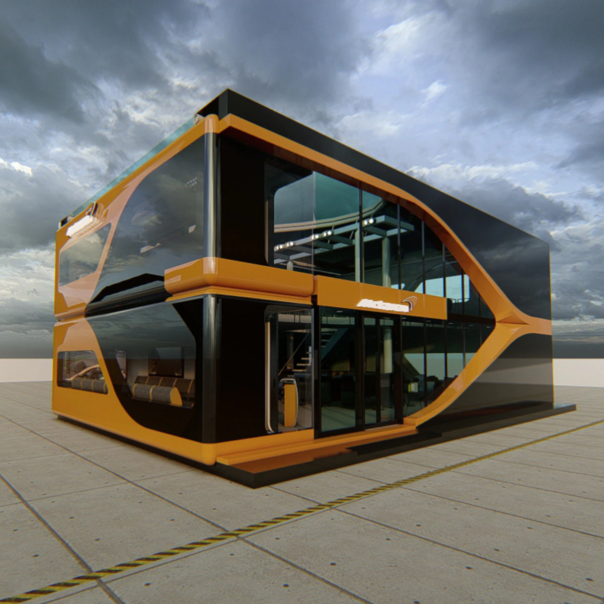 McLaren Formula1 Paddock Concept 3D Model .c4d .max .obj .3ds .fbx .stl .blend 