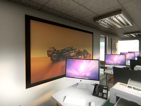McLaren Formula1 Paddock Concept 3D Model