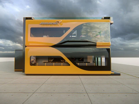 McLaren Formula1 Paddock Concept 3D Model