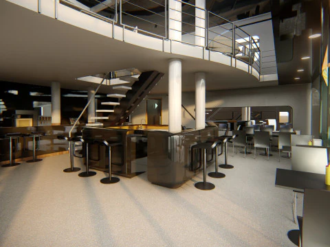 McLaren Formula1 Paddock Concept 3D Model