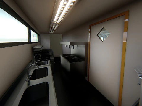 McLaren Formula1 Paddock Concept 3D Model