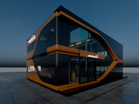 McLaren Formula1 Paddock Concept 3D Model