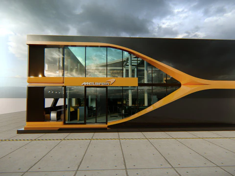 McLaren Formula1 Paddock Concept 3D Model