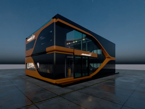 McLaren Formula1 Paddock Concept 3D Model