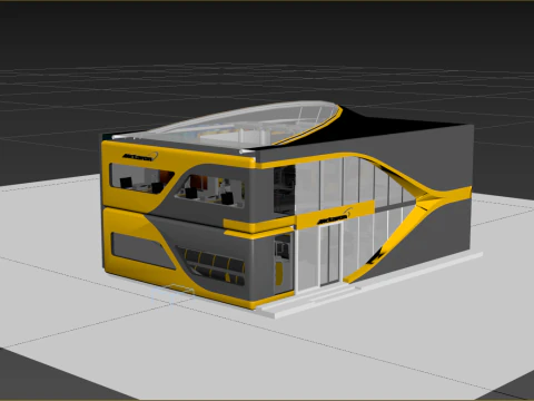 McLaren Formula1 Paddock Concept 3D Model