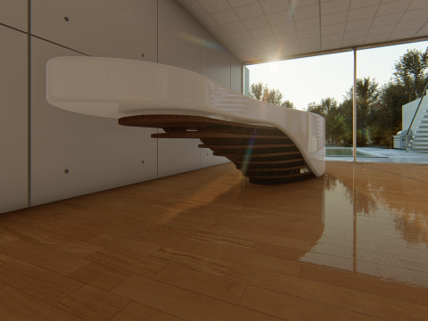 Banco reception moderno Modello 3D