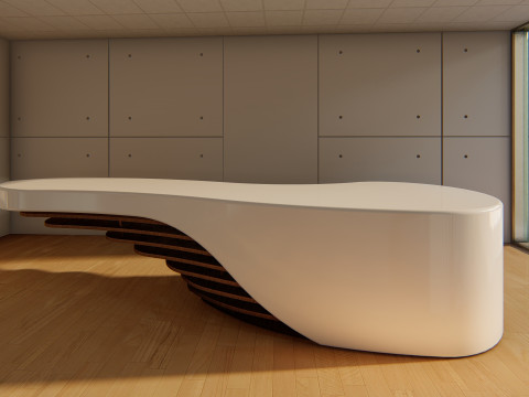 Banco reception moderno Modello 3D