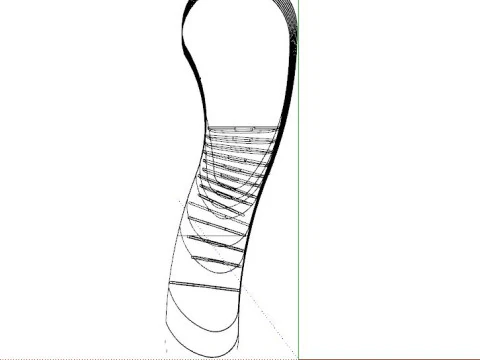 Mostrador de recepci&oacute;n moderno Modelo 3D