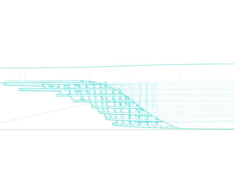 Banco reception moderno Modello 3D