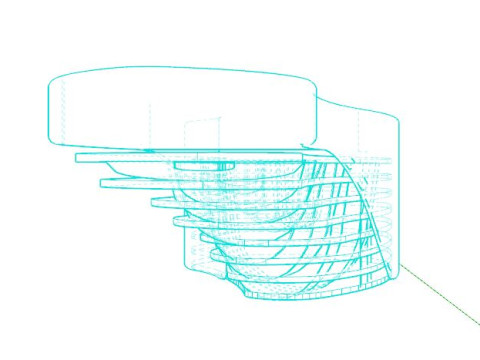 Banco reception moderno Modello 3D