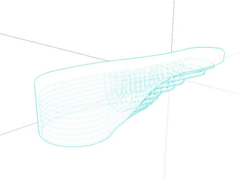 Mostrador de recepci&oacute;n moderno Modelo 3D
