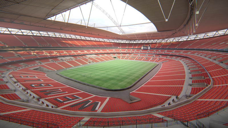 Stadion Wembley Model 3D .c4d .max .obj .3ds .fbx .stl .blend 