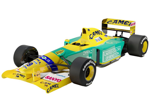 Benetton B192 Fórmula 1 Camelo Livery Modelo 3D
