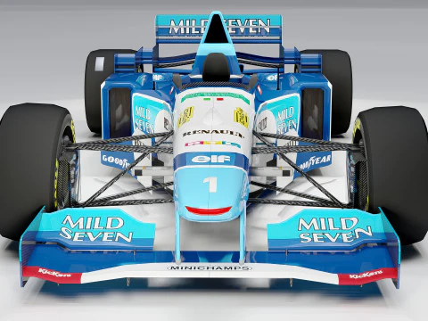 Benetton B195 Formula 1 1995 3D Model
