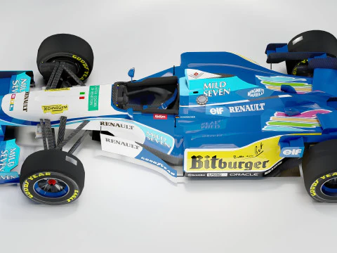 Benetton B195 Formula 1 1995 3D Model