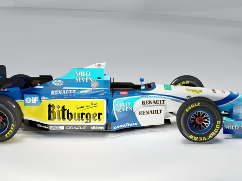 Benetton B195 Formula 1 1995 3D Model