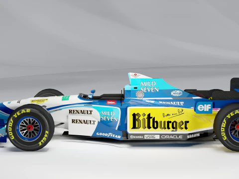 Benetton B195 Formula 1 1995 3D Model