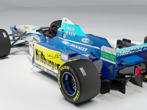 Benetton B195 Formula 1 1995 3D Model
