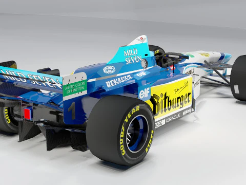 Benetton B195 Formula 1 1995 3D Model