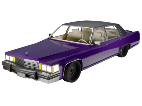 캐딜락 플릿우드 브로햄 1979 3D 모델