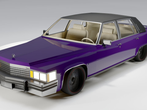 캐딜락 플릿우드 브로햄 1979 3D 모델