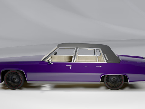 캐딜락 플릿우드 브로햄 1979 3D 모델
