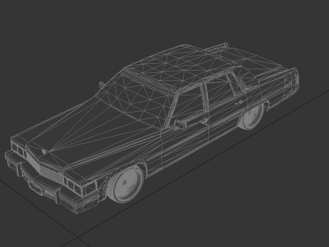 캐딜락 플릿우드 브로햄 1979 3D 모델