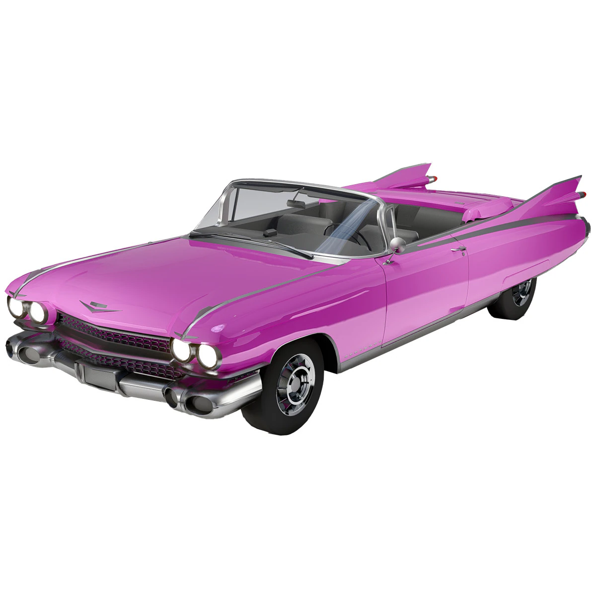 Cadillac Eldorado Biarritz Convertible 1959 3D Model .c4d .max .obj .3ds .fbx .stl .blend