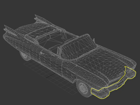 Cadillac Eldorado Biarritz Convertible 1959 3D Model